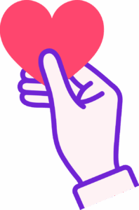 Familiestøttem_Heart-in-hand2 En hånd som holder opp et hjerte
